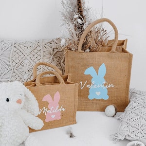 Easter bag, jute bag Easter, Easter, Easter bag personalized, Easter bag children, Easter basket, Easter children