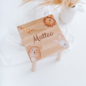 Kinderstuhl, Kinderhocker, Hocker Kinder, Kinderhocker personalisiert, Kinderhocker Holz, Tritthocker Kinder, Holzhocker Kind