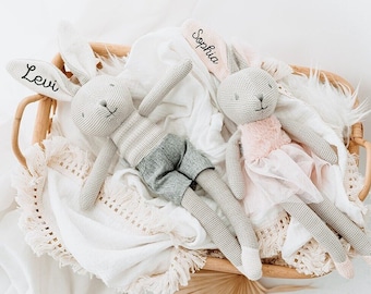 Rabbit, personalized soft toy, baby gifts, birth gift, kids and baby, soft toy rabbit, birth, baptism