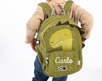 Dino Rucksack, Kinderrucksack, Kindergartenrucksack, Trixie Rucksack personalisiert, Kindergartenrucksack Junge, Krippenrucksack