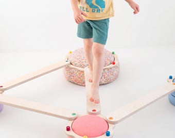 STAPELWELT Modular Adventure Bridges, Balance Beams, Children's Room, Montessori Play