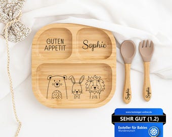 Babyteller personalisiert, Babygeschenke, Kinderteller, Taufgeschenke, Taufe, Geburt, Teller personalisiert, Geschenk Geburt