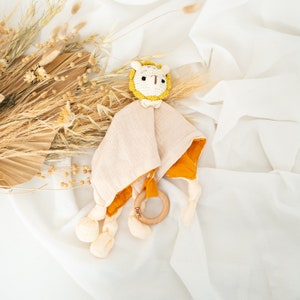 Schnuffeltuch, Schmusetuch personalisiert, Babygeschenke, Geburt, Baby, Schnuffeltuch personalisiert, Kuscheltier personalisiert Löwe