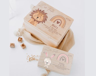 Taufe, Taufgeschenk, Erinnerungskiste Baby, Taufe Geschenk, Taufe Junge, Erinnerungskiste Taufe, Taufbox, Holzkiste Taufe