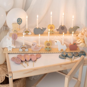 Geburtstagsdekoration Zahlen, Geburtstagsparty Tischdeko, 1. Geburtstag, Geburtstagszug mit Kerzen, Erster Geburtstag, Kindergeburtstag image 1