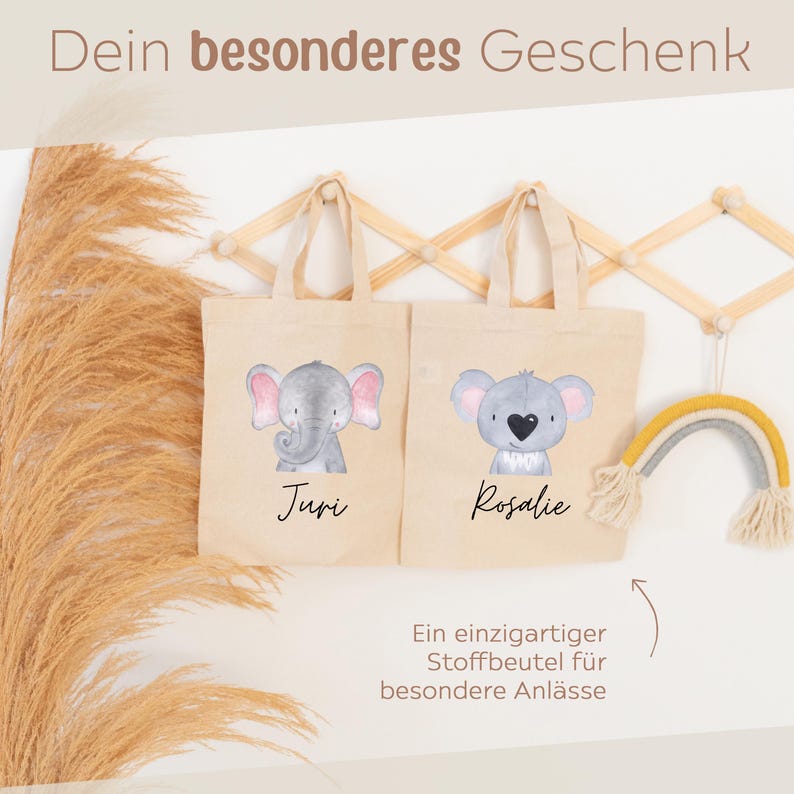 Kindergarten, personalized bags, spare clothes, children's jute bags, children's gym bags, sports bags, children's fabric bags, fabric bags image 7