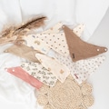 Baby scarf, baby triangular scarf, baby gifts, baby scarf, baby scarf personalized, birth gift, baby muslin scarf