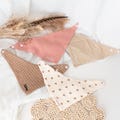Baby bandana bib, baby gifts, baby triangle scarf, baby bib, personalized baby bib, newborn gift, baby present, christening gift product logo