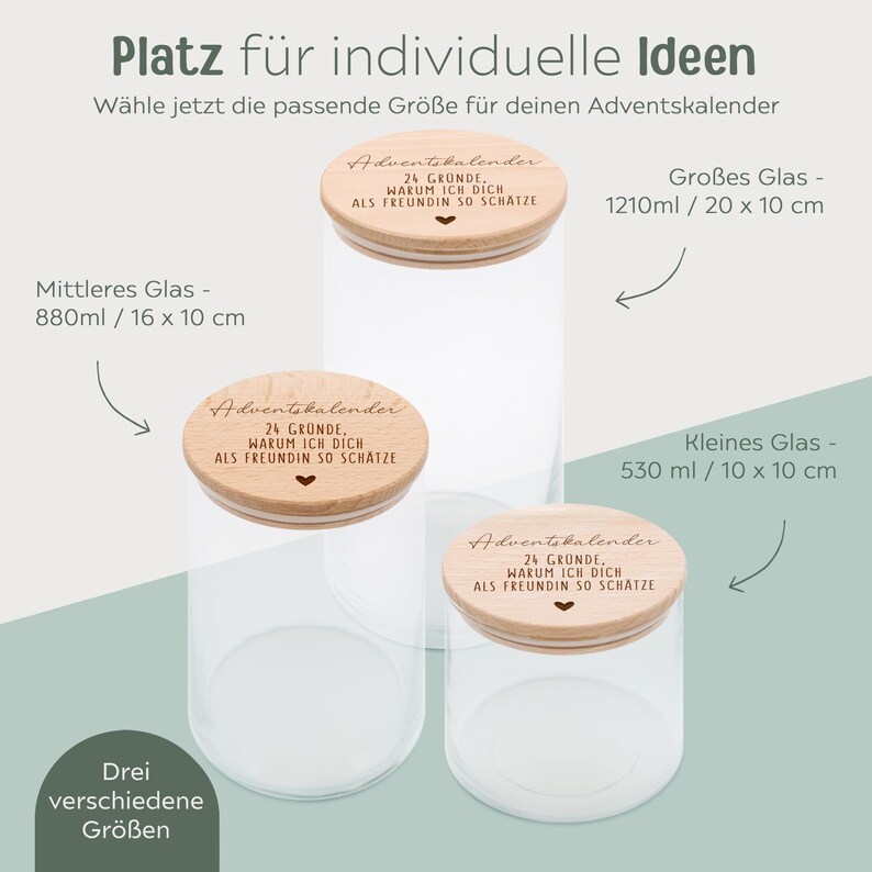 Advent Calendar Girlfriend, 24 Reasons Best Friend, Christmas Gift