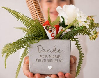 Farewell gift for kindergarten, flower pot, gift for teacher, farewell gift for daycare, flower pot for daycare, farewell to childminder