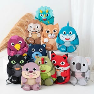 Rucksack Kind, Affenzahn Rucksack, Rucksack Name Kinder, Rücksäcke für Kinder, Kindergartenrucksack personalisiert, Kinderrucksack