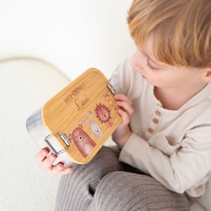 Brotdose personalisiert, Brotdose, Brotdose Kinder personalisiert, Taufgeschenk, Kindergarten, Vesperdose Kind, Lunchbox, Schulanfang Bild 2