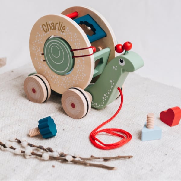 Pull-along toy, baby gifts, baby toys, toys 1 year, baptism, Montessori toys, wooden toys, 1st birthday, Easter