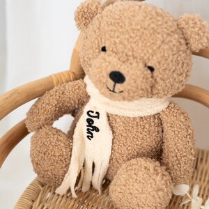 Teddybär, Kuscheltier personalisiert, Teddybär personalisiert, Stofftier personalisiert, Babygeschenk, Geschwister Kuscheltier Bild 6