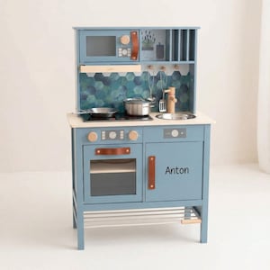 Play kitchen, children's kitchen, wooden kitchen for kids, toy for 3-year-olds, Montessori toy, 3rd birthday girl, pretend play kitchen