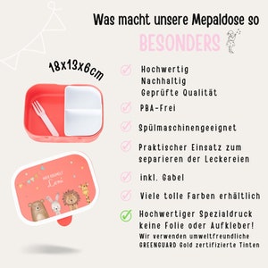 Mepal Brotdose personalisiert, Brotdose Kinder personalisiert, Mepal, Brotdose Kindergarten, Lunch box, Brotdose mit Name image 8