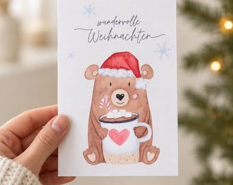 Christmas card, Christmas postcard, Christmas mail, Christmas greeting card, Christmas gift for children, greeting card