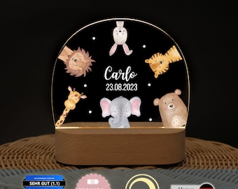 Personalisierte Nachtlampe, Kinderzimmer Nachtlicht, Geschenk Geburt, Kinder Nachtlicht, Led Nachtlicht Baby, Baby Beleuchtung