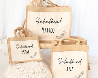Schoolchild gift, back to school gift, school enrollment gift, first day of school, back to school gift bag, schoolchild bag