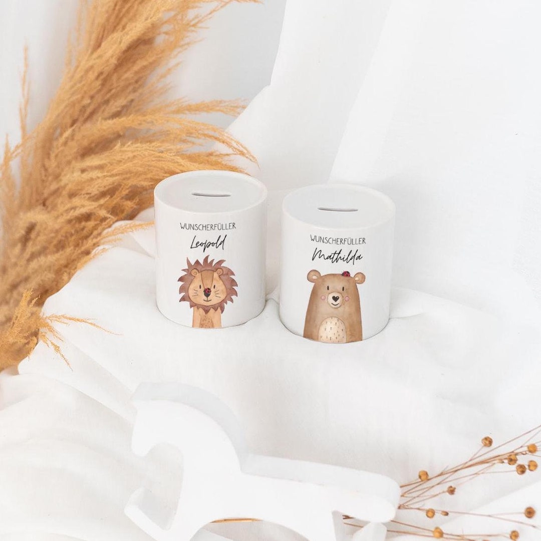 Money Box Child, Money Box Personalized, Piggy Bank, Baby, Personalized