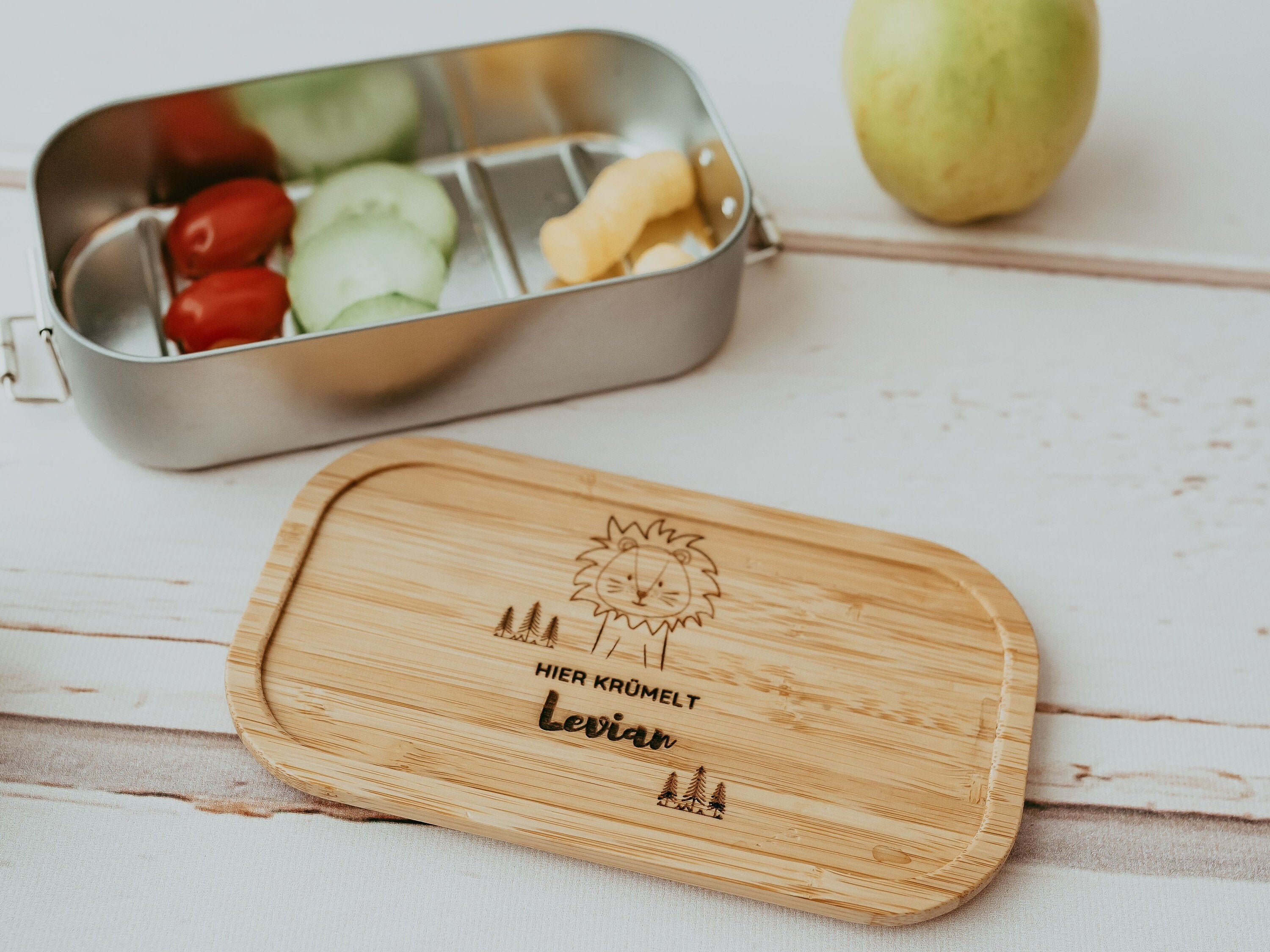 Brotdose personalisiert Brotdose Kinder Lunchbox Löwe Etsy