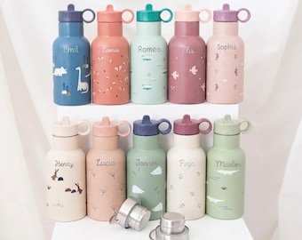 Trinkflasche personalisiert Kinder, Trinkflasche, Schulanfang, Kindergarten, Kindertrinkflasche, Kindergeschenke, gourde personnalisée