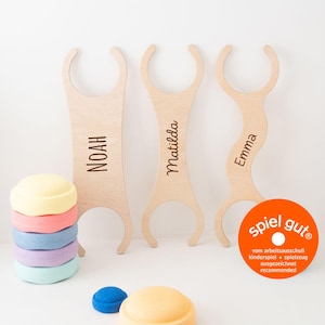 Abenteuerbrücke für Stapelstein®, Zubehör für Stapelsteine®, Brett für Stapelstein®, Balancierbrett Balanciersteine, Wunderwunsch Stapelwelt