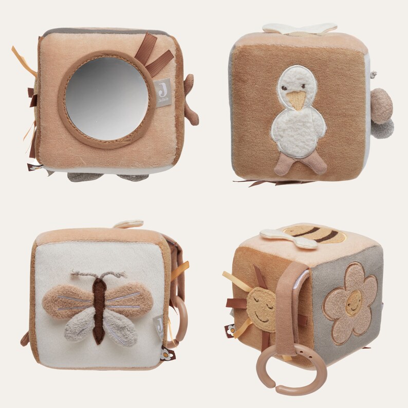 Jouer au cube bébé, cadeaux pour bébé, jouets pour bébé, cube de motricité, livre de sensations pour bébé, enfants et bébé, Montessori, jouets pour bébé image 5