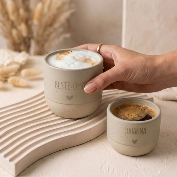 Tasse personalisiert, Patentante, Personalisierte Tasse, Geschenk Schwester, Geschenk Freundin, Patentante Geschenk, Geschenk Oma, Espresso