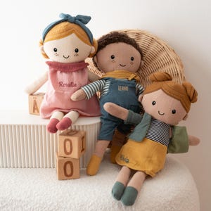 Puppe, Taufgeschenk Mädchen, Geschenk Geburt Mädchen, Fairy doll, Baby, 1. Geburtstag Mädchen, Kuscheltier personalisiert, Kindergarten