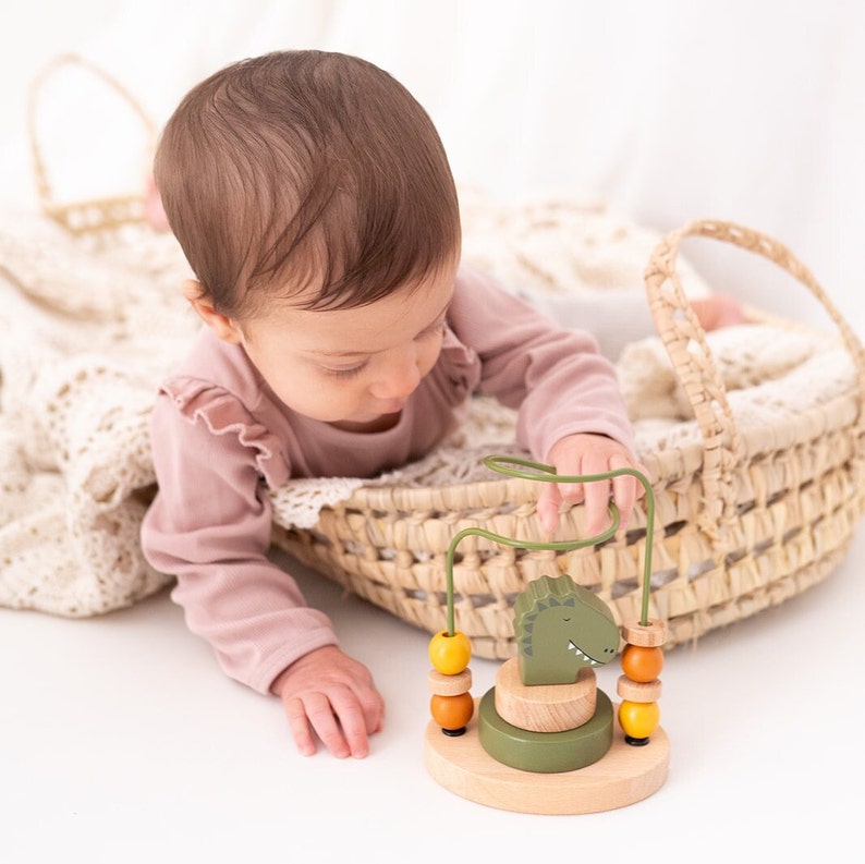 Babygeschenke, Geschenk Geburt, Taufgeschenk, Baby Geschenk personalisiert, Baby Spielzeug, Montessori Spielzeug, Neugeborenen Geschenk afbeelding 2