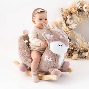 Rocking Horse, Rocking Animal, Kids and Baby, Rocking Deer, Baby Rocker, Nursery Decor, Baby Rocking Toy image 3