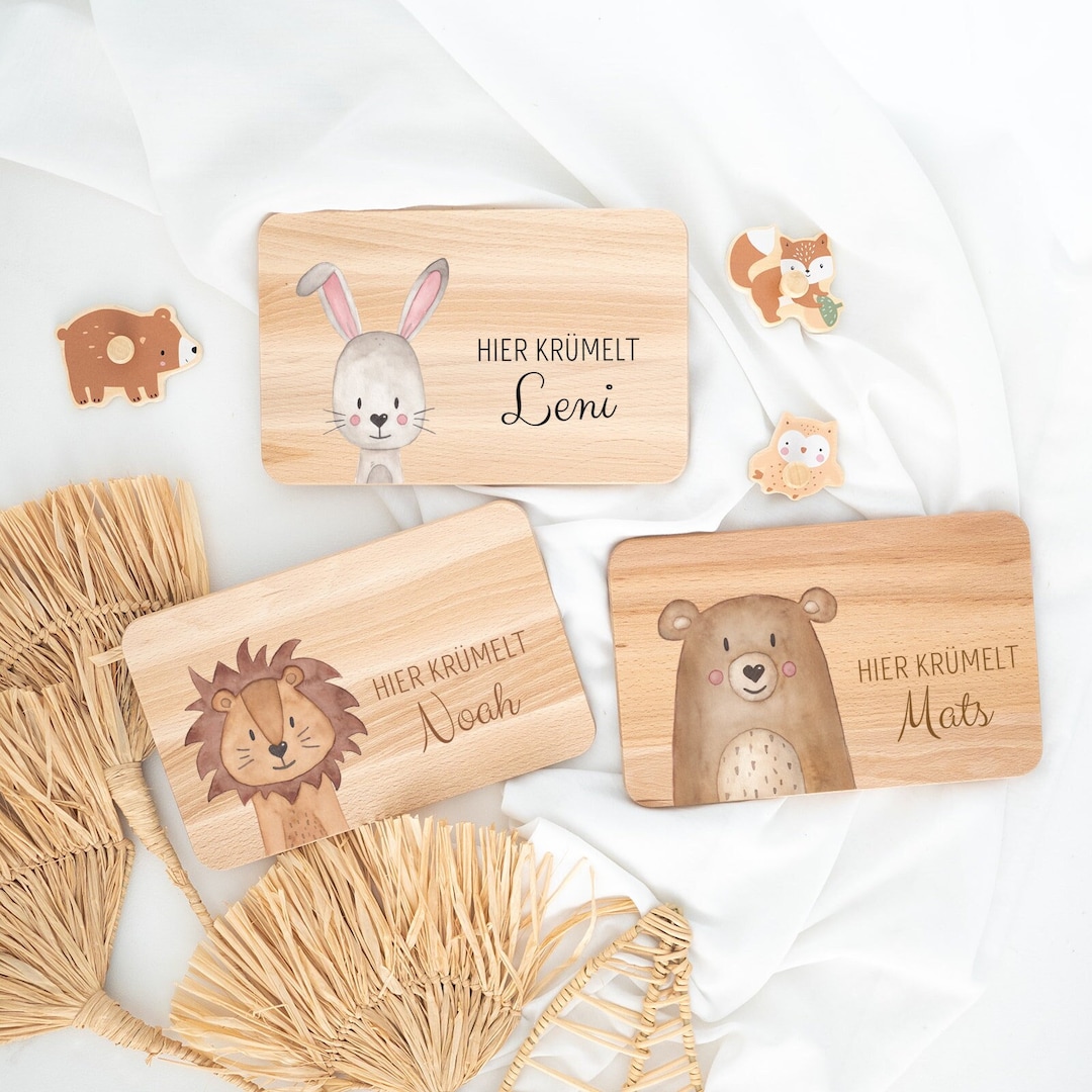 Frühstücksbrett personalisiert, Brettchen personalisiert, Geschenk ...