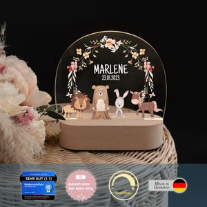Geburt Geschenk Mädchen, Taufgeschenk Mädchen, Nachtlicht Baby, Babygeschenke, Nachtlicht Mädchen, Geburt Mädchen