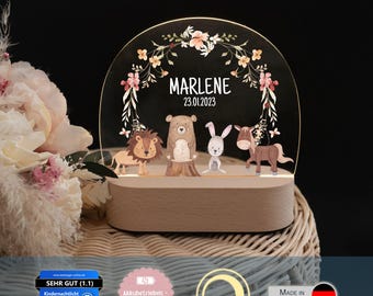 Geburt Geschenk Mädchen, Taufgeschenk Mädchen, Nachtlicht Baby, Babygeschenke, Nachtlicht Mädchen, Geburt Mädchen