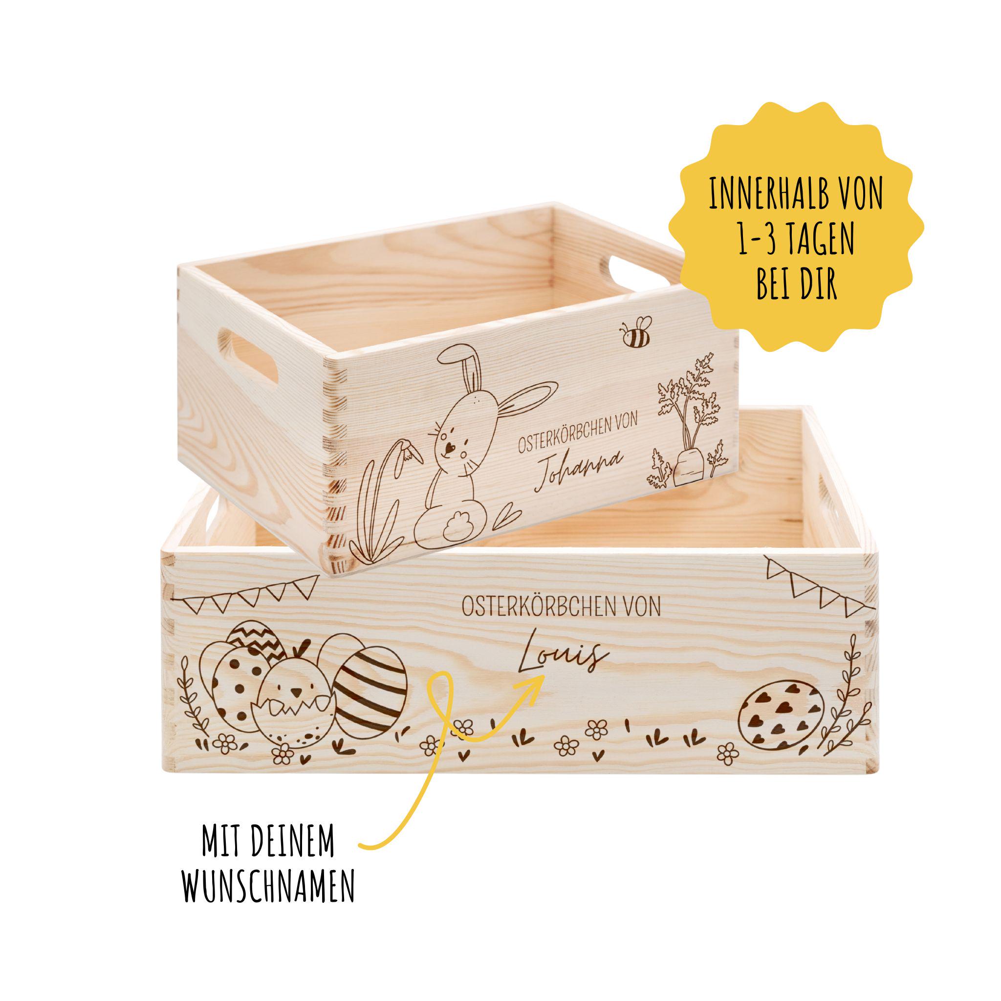 Easter box made of wood, Easter nest, Easter, Easter basket, Easter box engraving, Easter basket personalized, Easter nest box, Easter nest wood
