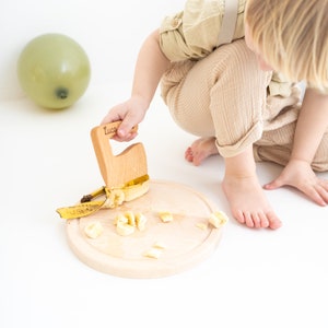 Montessori knife, children's knife, children's knife wood, Montessori, children's gifts, first birthday, baptism, children's cutlery image 3