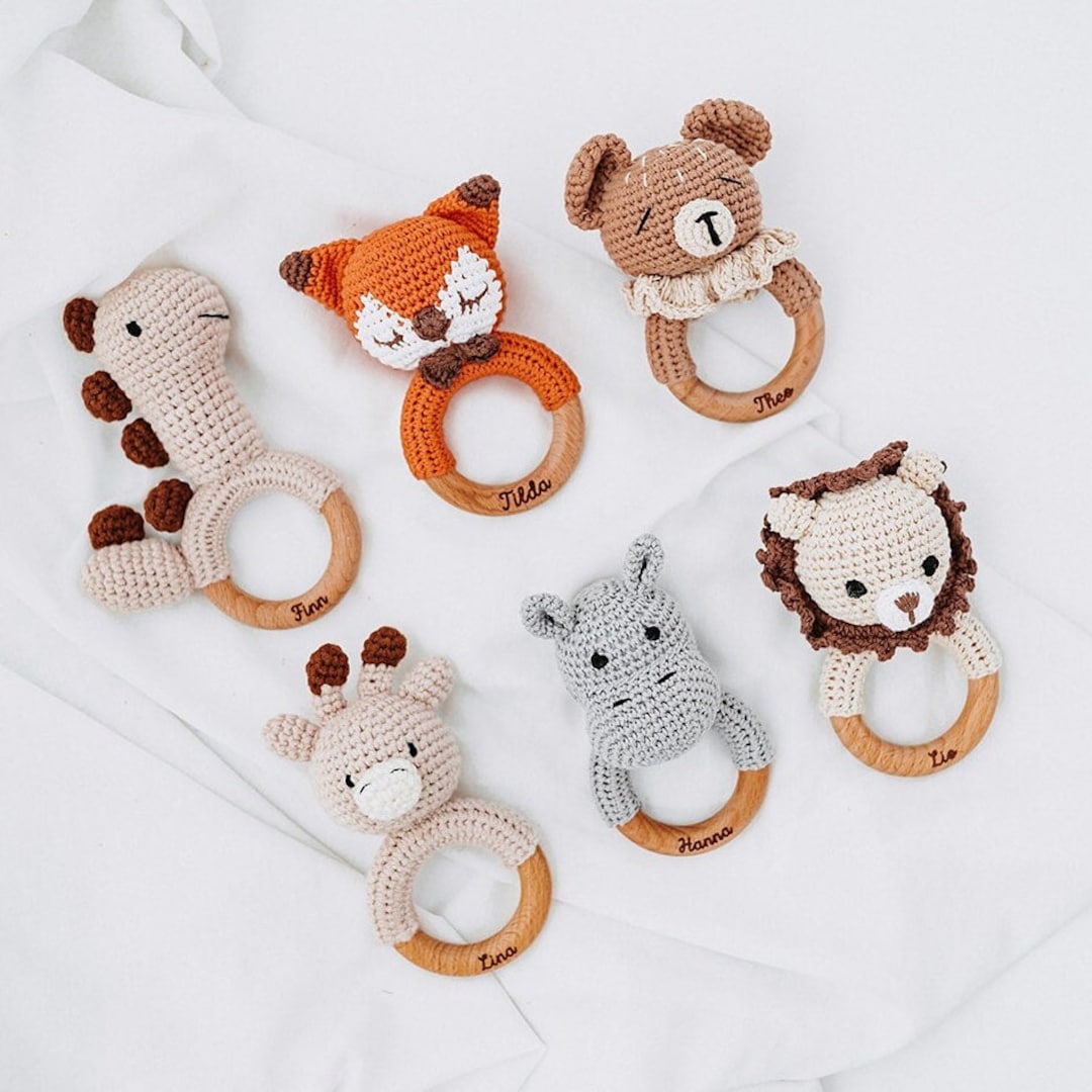 Baby Rassel, Baby Gift, Geburt, Kids Gift, Rassel Löwe, Geburt Geschenk ...