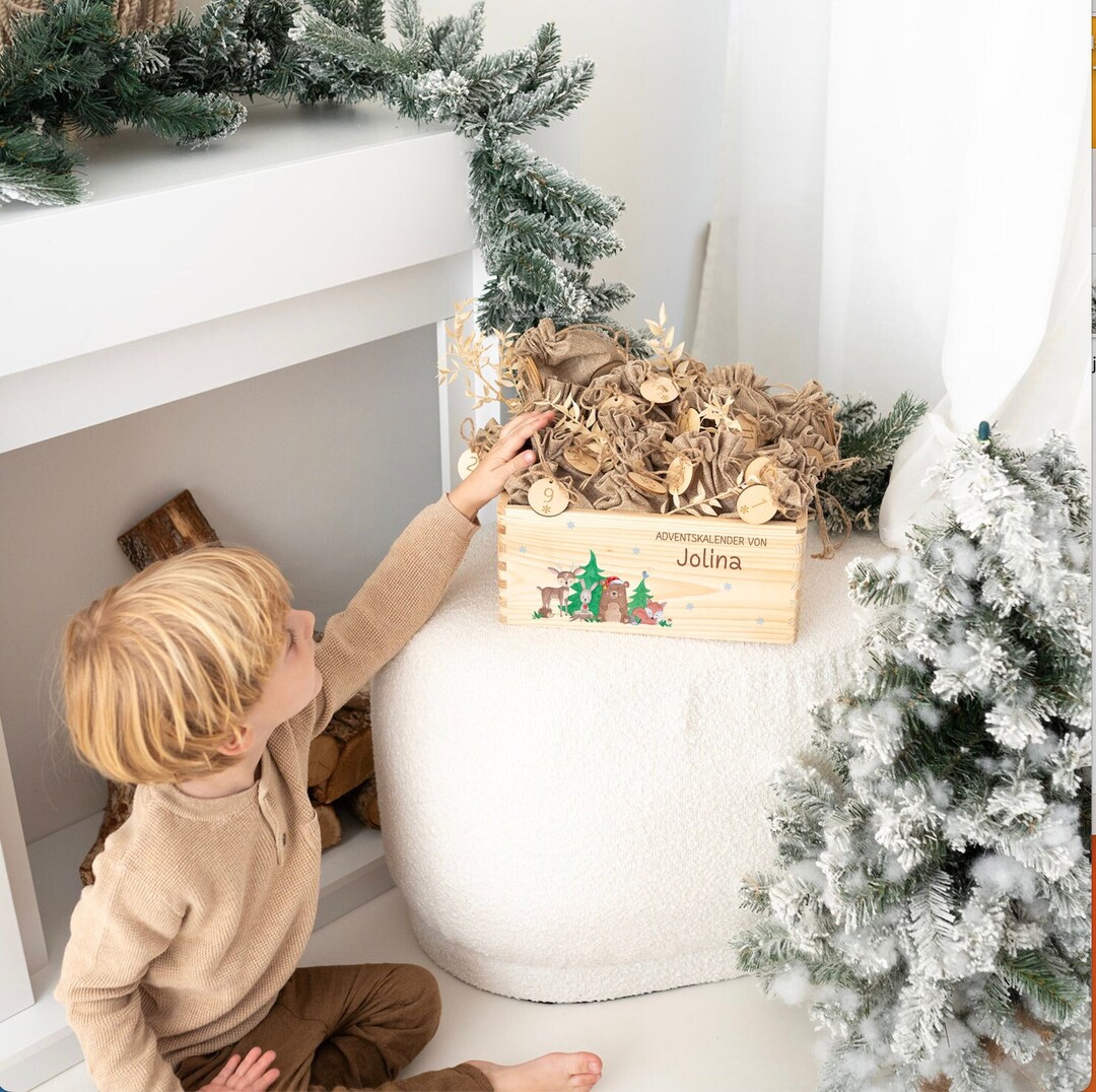 Advent Box, Advent Box With Name, Advent Calendar, Advent Box to Fill ...