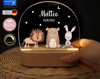 Baby nachtlampje, kindernachtlampje, kinderverjaardagscadeau, nachtlampje voor kinderen, gepersonaliseerd nachtlampje op batterijen