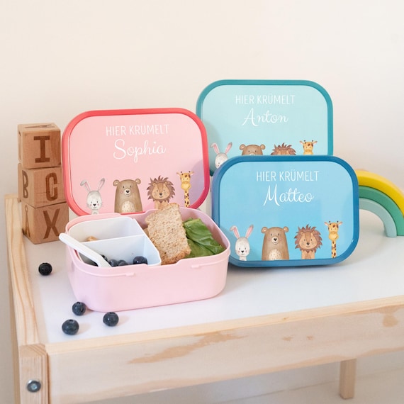 Mepal Brotdose Kinder Personalisiert, Brotdose Kinder Personalisiert, Brotdose Kindergarten, Lunchbox Personalisiert, Brotdose Kinder