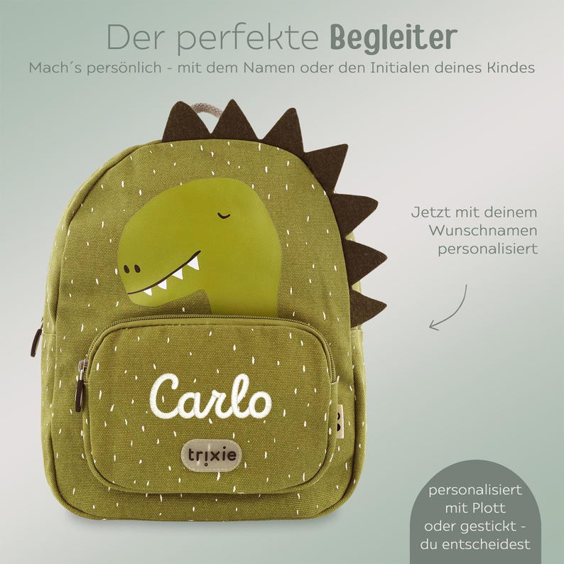 Kindergarten backpack, children's backpack, backpack for kindergarten, children's backpack with name, daycare backpack, Trixie backpack, kindergarten image 6