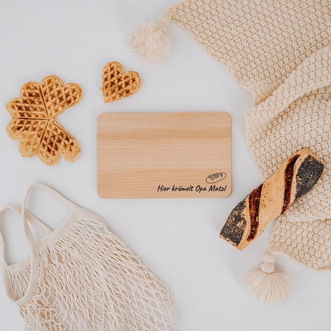 Planche en Bois avec Gravure, Grand-Père Cadeau, Planche à Collation Grand-Mère, Papa Maman Cadeau P