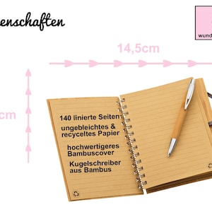 Muttertag personalisiert, Rezeptbuch, Rezeptbuch zum selber schreiben, Kochbuch personalisiert, Geschenk Mama Bild 5