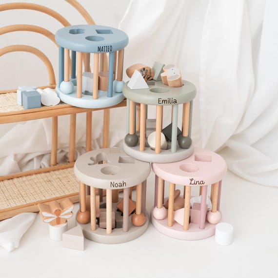 Taufgeschenk Mädchen, Babygeschenke, 1. Geburtstag, Baby Spielzeug, Taufgeschenk Junge, Motorikwürfel, Montessori, Spielzeug 1 Jahr
