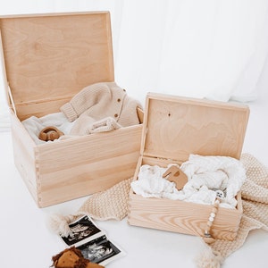 Erinnerungskiste Baby, Erinnerungskiste, Erinnerungsbox Baby, Babygeschenk Geburt, Wunderwunsch, Memory Box, Kiste Geburt immagine 4