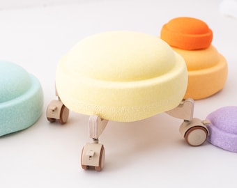 Scooter de aventura para Stapelstein®, acessórios para Stapelstein®, mobiliário Montessori, Montessori, quarto infantil, banquinho para Stapelstein®