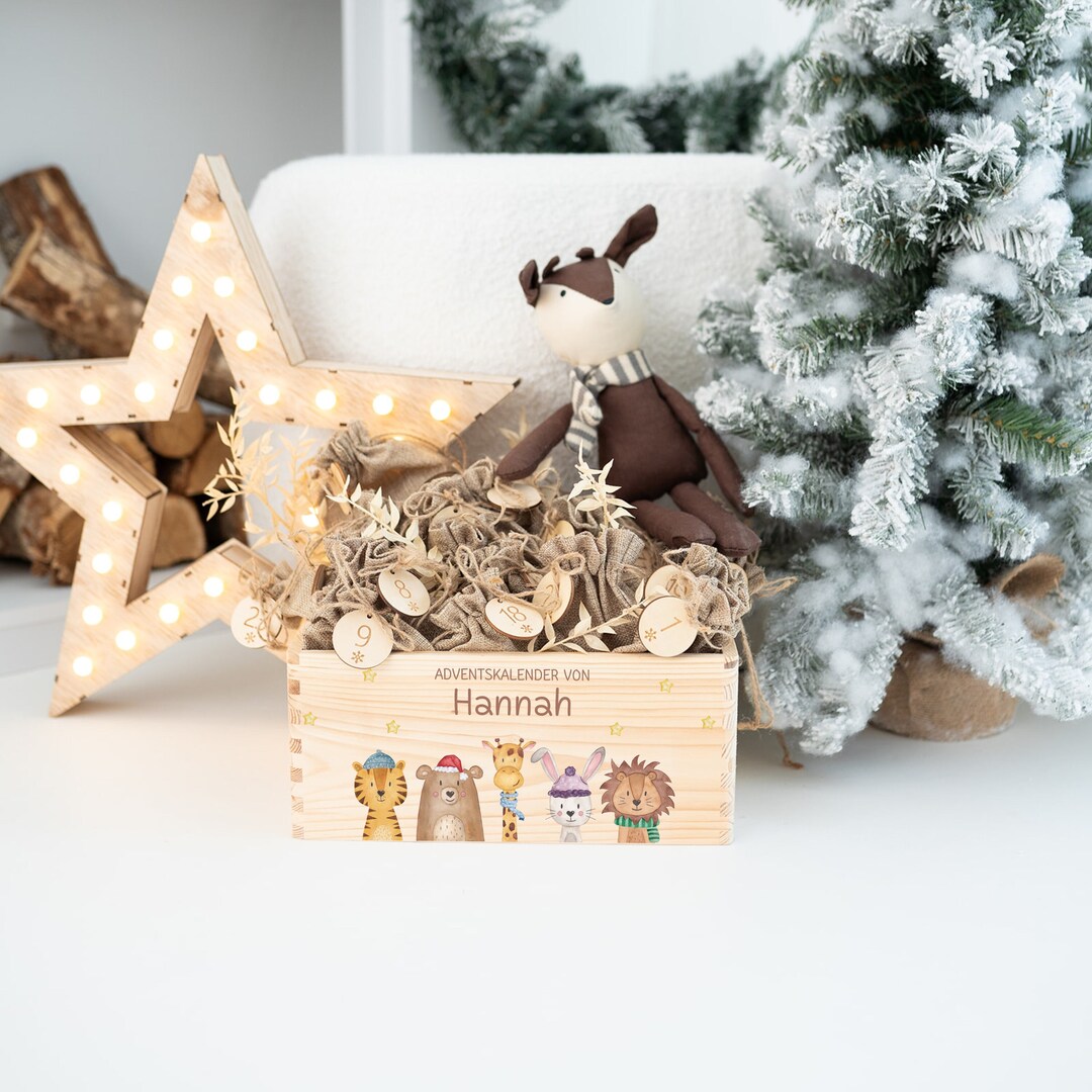 Advent Box Personalized, Advent Box, Christmas Calendar, Advent Box to ...