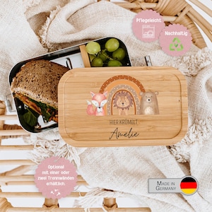 Kinder Brotdose, Brotdose klein, Brotdose personalisiert, Taufgeschenk, Kindergarten, Vesperdose Kind, Lunchbox, Schulanfang