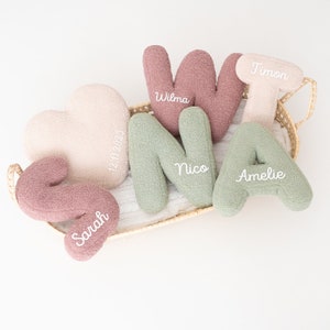 Letter Pillow, Nursery Decor, Alphabet Cushion, Kids Room Decoration, Personalized Pillow, Baby Room, Decorative Letters